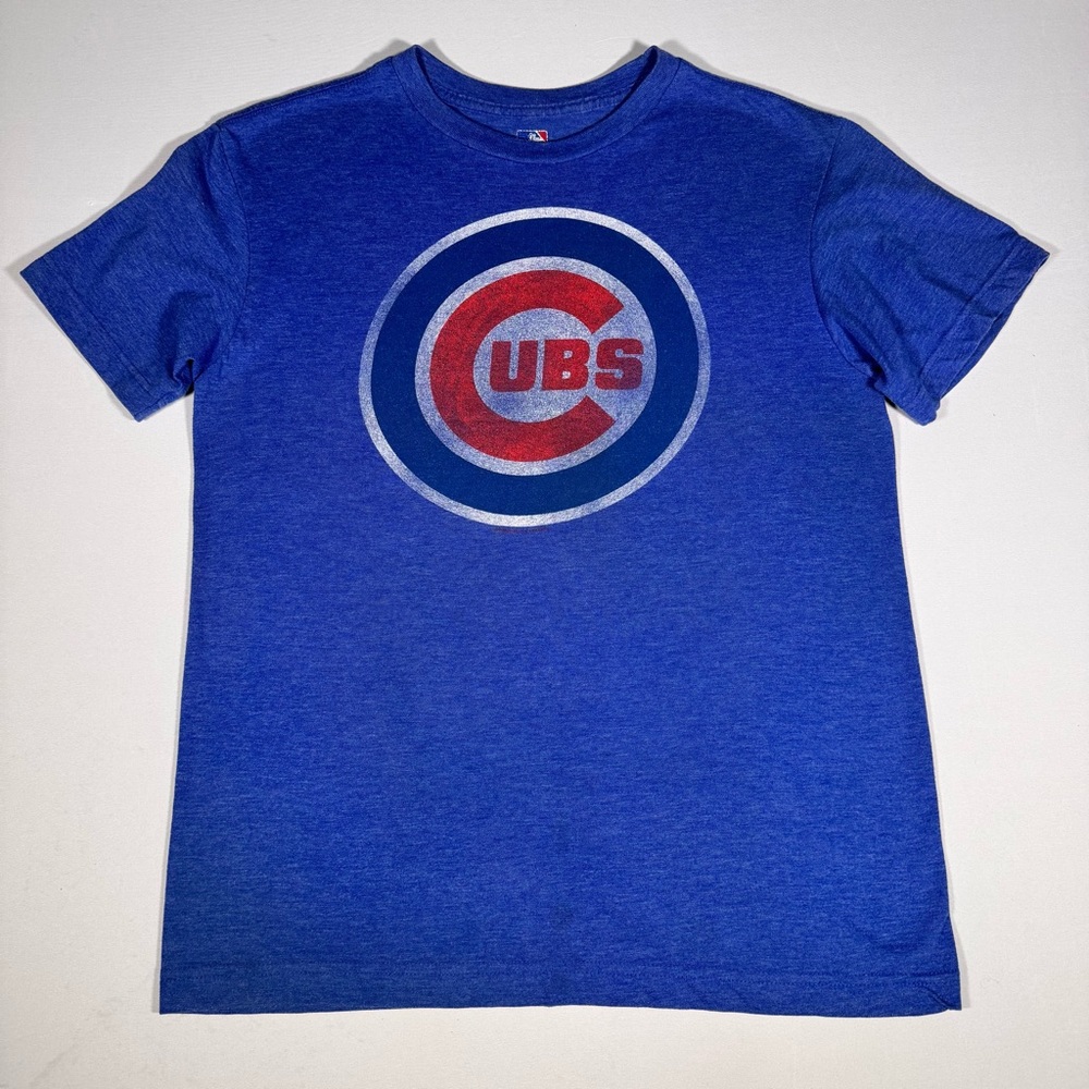 MLB Chicago Cubs Baseball Youth XL Genuine Merchandise Blue T-Shirt